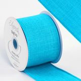 Eleganza Wired Edge Burlap 63mm x 10m Turquoise No.55 - Ribbons